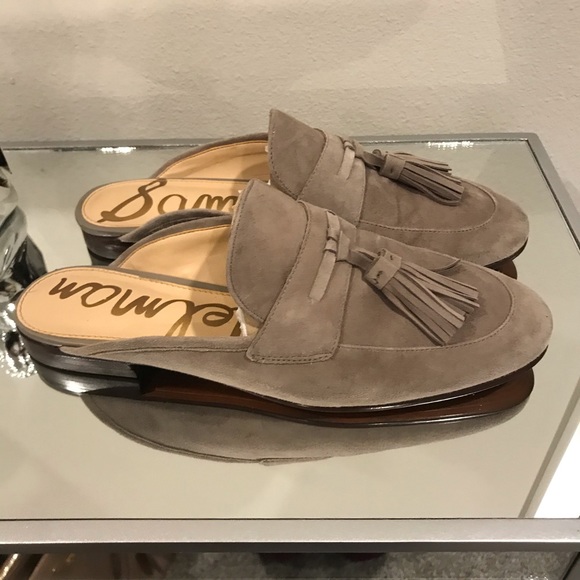 Sam Edelman gray mules - Picture 1 of 6
